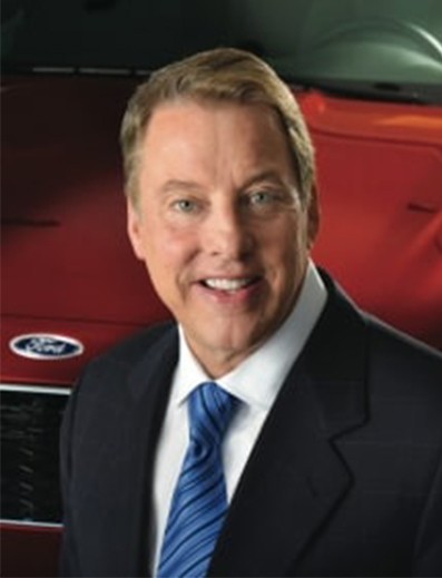 William Clay Ford Jr smiles for camera
